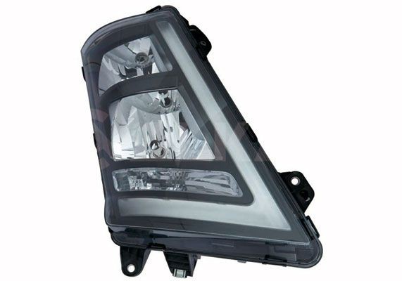 ALKAR Left, H1, LED, H7, black, with daytime running light, with electric motor Front lights 9851285 buy