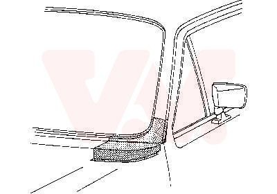 Volkswagen PASSAT Windscreen Frame VAN WEZEL 5810152 cheap