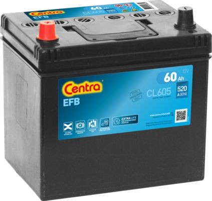 CENTRA CL605 Start-Stop Batteria 12V 60Ah 520A B13, B0 Batteria EFB