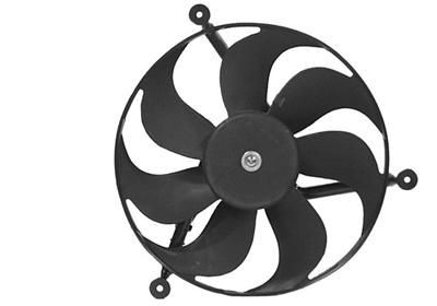 VAN WEZEL D1: 345 mm, 12V, without radiator fan shroud, with holder, with electric motor Cooling Fan 5824746 buy