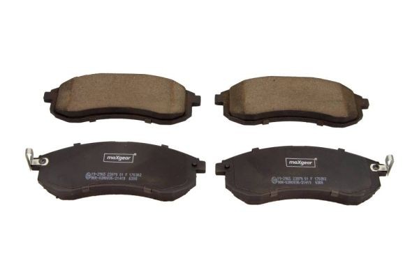 MAXGEAR Front Axle, with acoustic wear warning Height: 56,5mm, Width: 151mm, Thickness: 15,5mm Brake pads 19-2965 buy
