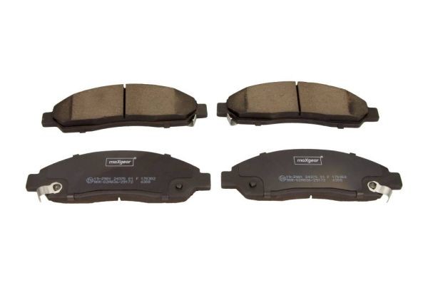 19-2981 MAXGEAR Brake pad set CHEVROLET with acoustic wear warning