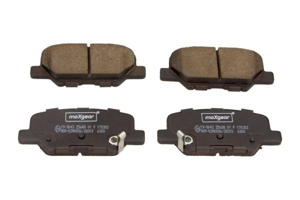 Original 19-3043 MAXGEAR Disc brake pads SMART