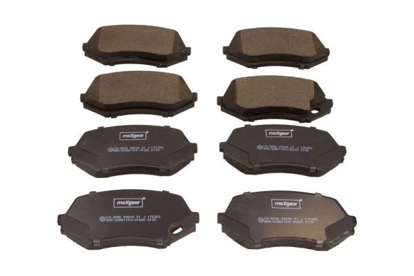 MAXGEAR prepared for wear indicator Height: 56,6mm, Width: 123mm, Thickness: 17,3mm Brake pads 19-3050 buy