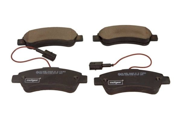 MAXGEAR Rear Axle, with integrated wear sensor Height: 48,8mm, Width: 137mm, Thickness: 18,8mm Brake pads 19-3055 buy