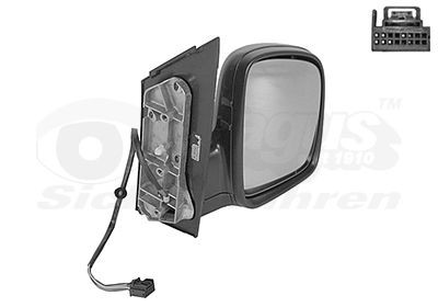 5867808 VAN WEZEL Wing mirror Right, Complete Mirror, Convex, for electric  mirror adjustment, Heatable, without aerial for VW CADDY ▷ AUTODOC price  and review