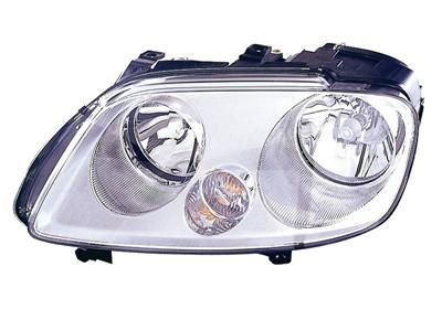 VAN WEZEL 5867961 Headlight Left, H7, H1, Crystal clear, for right-hand traffic, with motor for headlamp levelling, PX26d