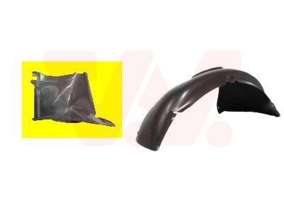5894434 Panelling, mudguard 5894434 VAN WEZEL Right Front, Front Section