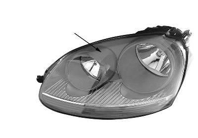 VAN WEZEL 5894964 Headlight Right, H7/H7, Crystal clear, white, with low beam, with indicator, with position light, for right-hand traffic, with motor for headlamp levelling, PX26d