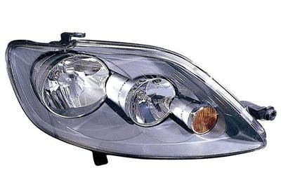 VAN WEZEL 5895962 Headlight Right, H7/H7, yellow, with low beam, with indicator, with position light, for right-hand traffic, with motor for headlamp levelling, PX26d