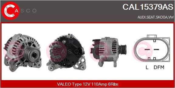 Original CASCO Generator CAL15379AS for VW POLO