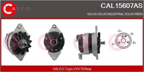 CASCO CAL15607AS Lichtmaschine für VOLVO FM 9 LKW in Original Qualität