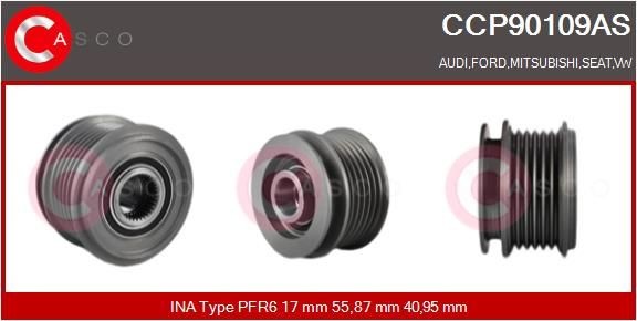 CASCO CCP90109AS Freewheel clutch SKODA FABIA 2017 in original quality
