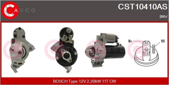 CASCO CST10410AS Starter motor 12-41-7-823-700