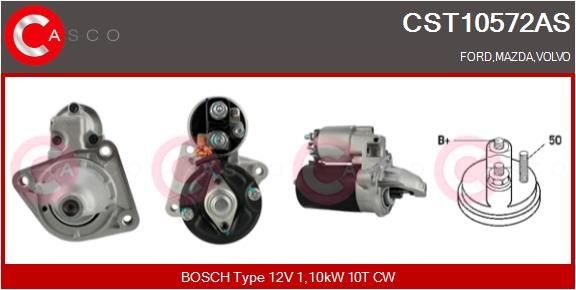 Ford FIESTA Engine starter motor 13052550 CASCO CST10572AS online buy