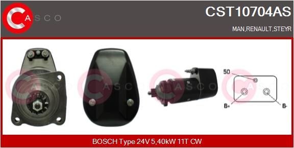 CASCO CST10704AS Anlasser für STEYR 1291-Serie LKW in Original Qualität