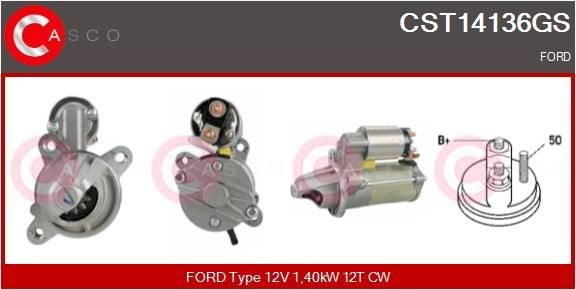 Great value for money - CASCO Starter motor CST14136GS