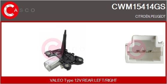 CASCO 12V, Rear, for left-hand/right-hand drive vehicles Windscreen wiper motor CWM15414GS buy
