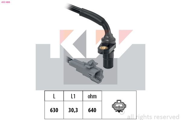 KW 453 488 Sensor, RPM Made in Italy - OE Equivalent