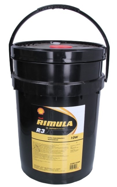 Buy Engine oil SHELL petrol 550032225 Rimula, R3 10W, 20l, Part Synthetic Oil
