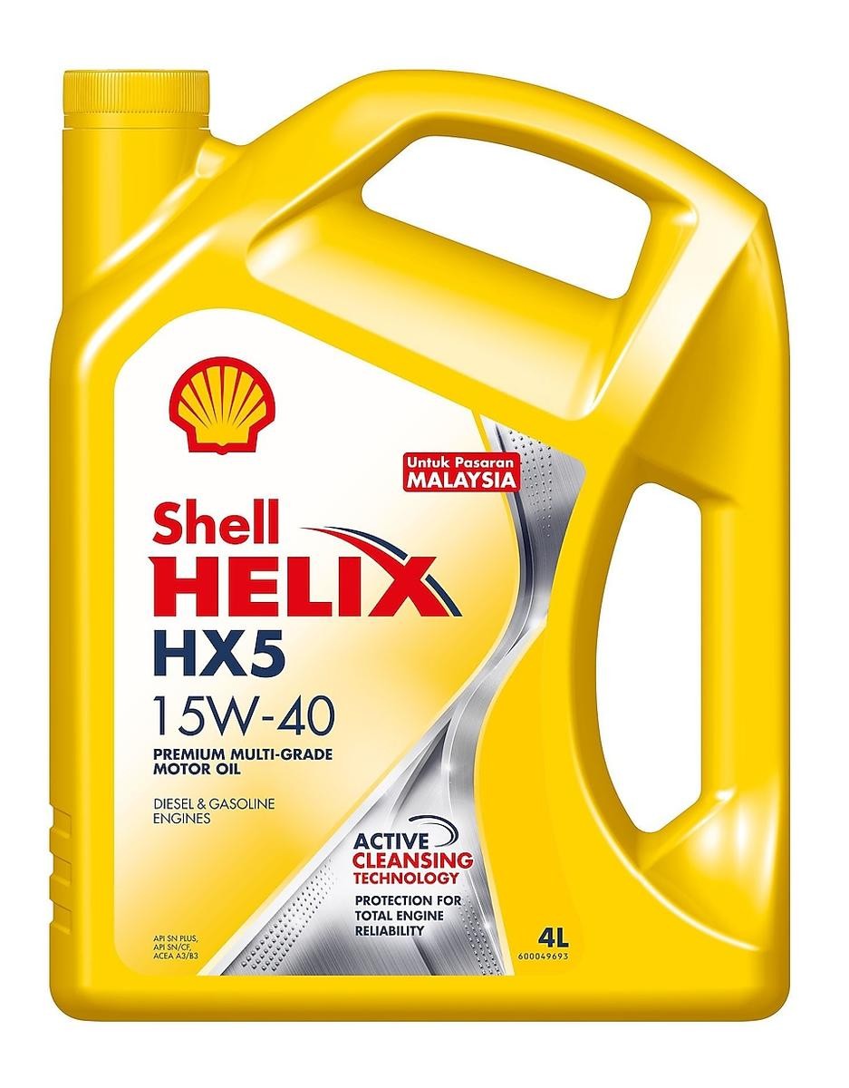 Auto oil SHELL 15W-40, 4l, Mineral Oil longlife 550039983