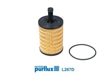PURFLUX L267D Engine oil filter Filter Insert