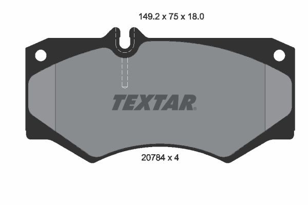 TEXTAR 2078401 Bremsbeläge für MERCEDES-BENZ T2/L LKW in Original Qualität