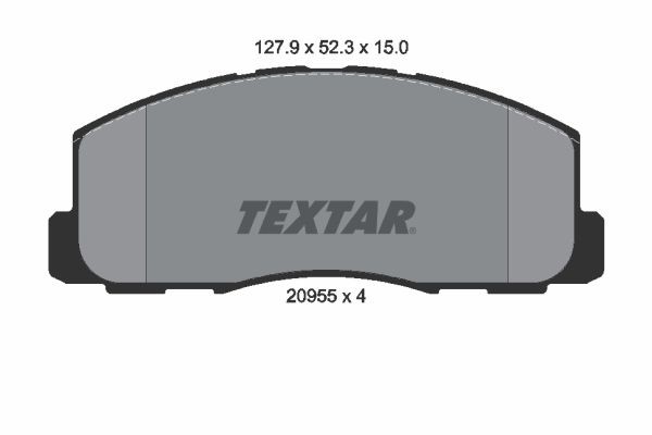TEXTAR Bremsbelagsatz 2095501