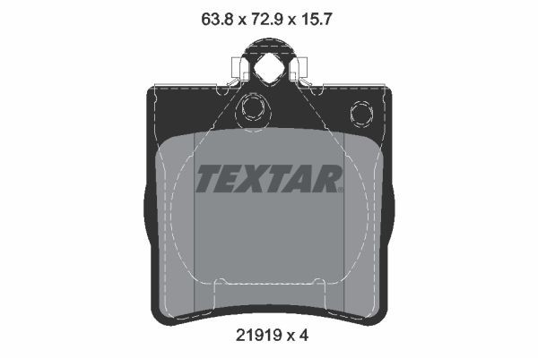 Great value for money - TEXTAR Brake pad set 2191903
