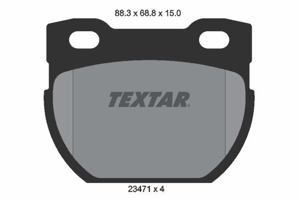 23471 TEXTAR 2347101 Brake pad set SFP 000280