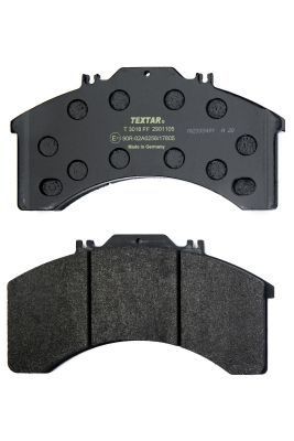 29011 TEXTAR prepared for wear indicator, without accessories Height: 124,8mm, Width: 241mm, Thickness: 25mm Brake pads 2901105 buy