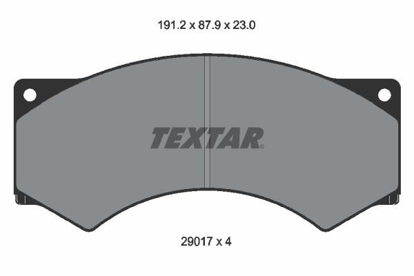 TEXTAR Brake pad kit 2901703