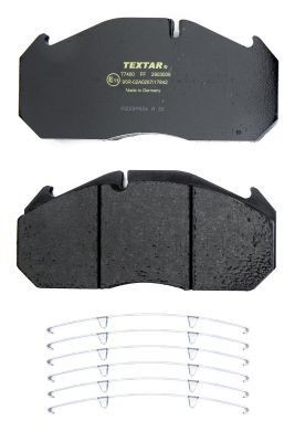 29030 TEXTAR prepared for wear indicator, with accessories Height: 118,2mm, Width: 249,5mm, Thickness: 28,2mm Brake pads 2903009 buy