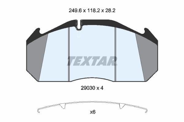 TEXTAR Brake pad kit 2903009