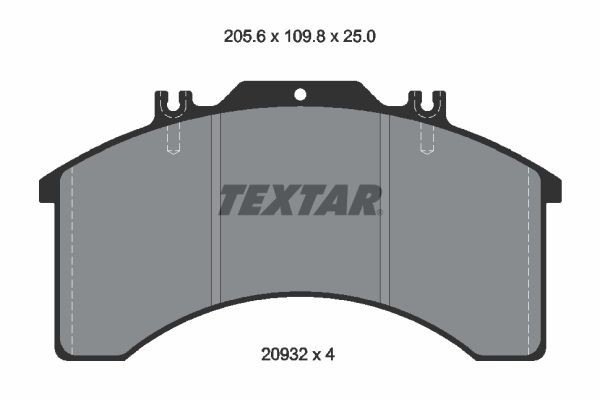 TEXTAR Brake pad kit 2903203