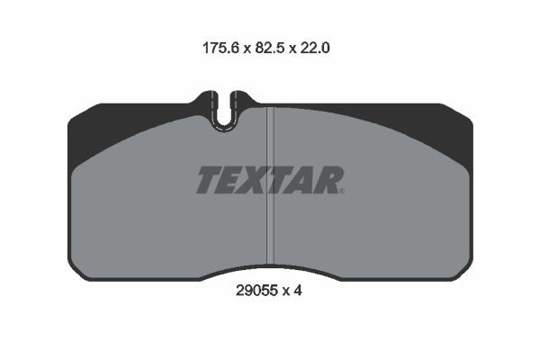 TEXTAR Brake pad kit 2905503