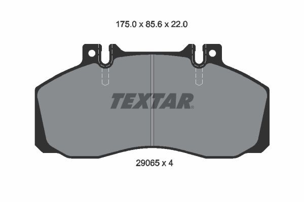 TEXTAR Brake pad kit 2906504