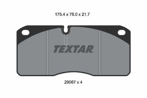 TEXTAR Brake pad kit 2906705