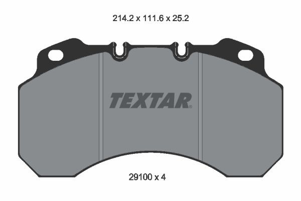 TEXTAR Brake pad kit 2910004
