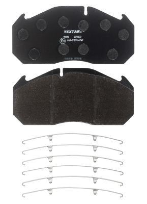 29113 TEXTAR prepared for wear indicator, with accessories Height: 118,2mm, Width: 249,7mm, Thickness: 28,2mm Brake pads 2911303 buy