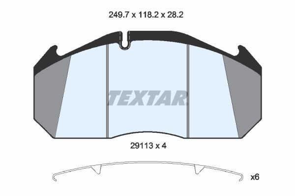 TEXTAR Brake pad kit 2911307