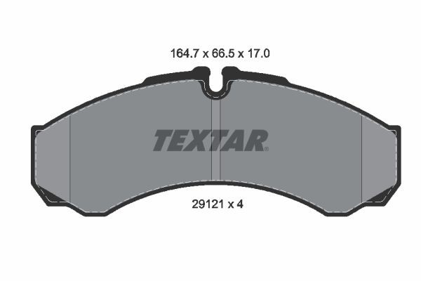 TEXTAR Brake pad kit 2912111