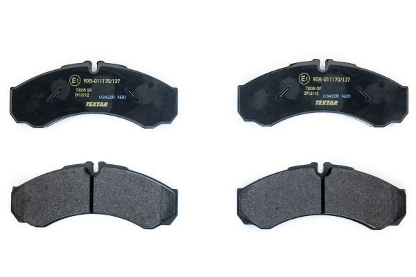29121 TEXTAR prepared for wear indicator Height: 66,5mm, Width: 164,7mm, Thickness: 20,3mm Brake pads 2912112 buy