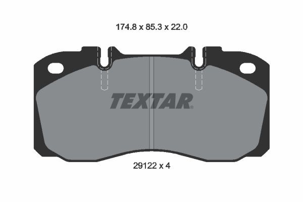 TEXTAR Brake pad kit 2912204 for IVECO Daily