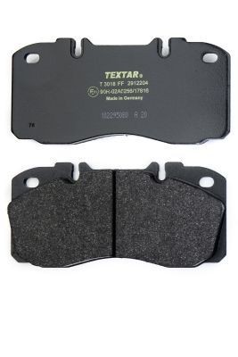 TEXTAR 2912204 Brake pad set prepared for wear indicator, without accessories