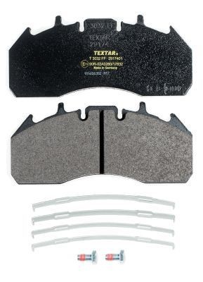 Köp TEXTAR 2917401 - Bromsbeläggsats till Volvo: förb. för slitvarnarkontakt H: 106,9mm, B: 249,6mm, Tjocklek: 29,2mm