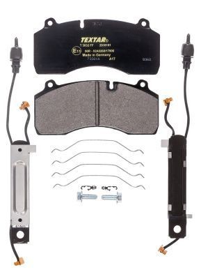 29181 TEXTAR with integrated wear warning contact, with accessories Height: 93,2mm, Width: 210,4mm, Thickness: 30mm Brake pads 2918101 buy