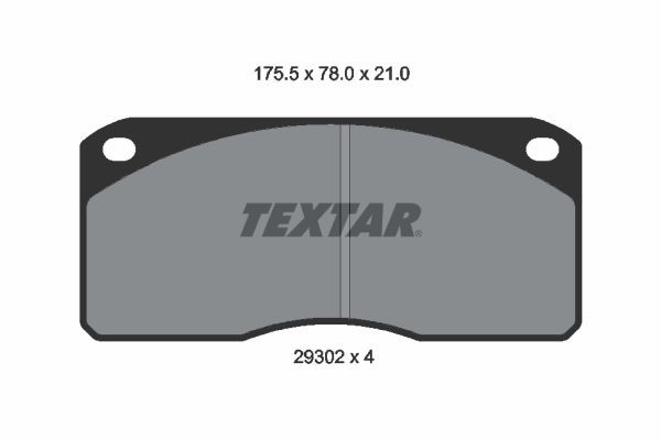 TEXTAR Brake pad kit 2930201