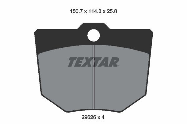 TEXTAR Brake pad kit 2962603