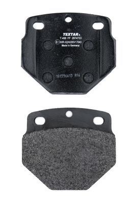 29747 TEXTAR not prepared for wear indicator Height: 120,9mm, Width: 139,2mm, Thickness: 32,5mm Brake pads 2974703 buy